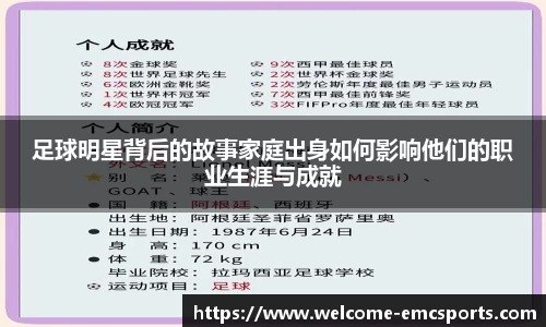 足球明星背后的故事家庭出身如何影响他们的职业生涯与成就