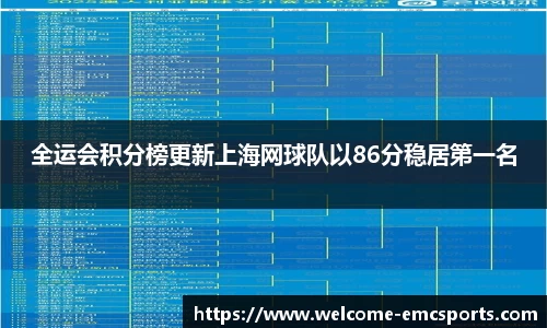 全运会积分榜更新上海网球队以86分稳居第一名